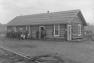 The first depot at Anchorage, between c1900 and c1930. Creator: Unknown.