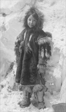 Girl in a parka, between c1900 and c1930. Creator: Unknown.