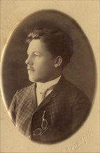 Young Man (Aleksandr Domishkevich) in a Civilian Suit, 1900. Creator: VV Degtiarev.