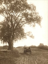 View of a country road near the Budunda Monastery, 1909. Creator: Vladimir Ivanovich Fedorov.