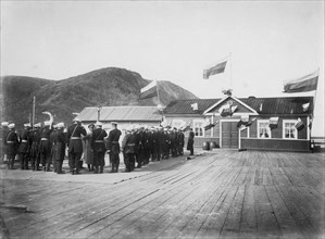 Arrival of a Minister of War in Aleksandrovsk Post in 1903, 1903. Creator: Ivan Nikolaevich Krasnov.