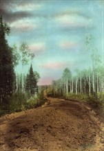 Roadbed After Planning. Kedrovsk-Alekseevsk Road, 1906-1908. Creator: Dorozhno-Stroitel'nyi Otdel.