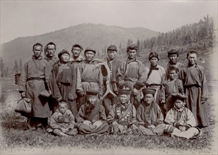 Buryats of the Baikal region, 1900. Creators: I. A. Podgorbunskii, V. I. Podgorbunskii.