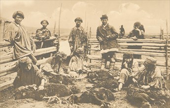 Kachin people. Shearing, 1904-1917. Creator: Unknown.