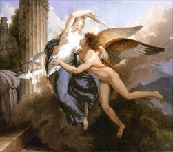 The Reunion of Cupid and Psyche, between c1789 and c1792. Creator: Jean-Pierre Saint-Ours.