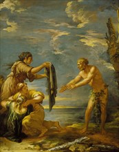 Odysseus and Nausicaa, c1655. Creator: Salvator Rosa.