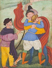 Europeans Embracing (image 3 of 3), c1590. Creator: Unknown.