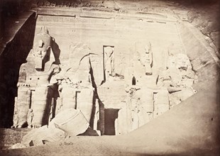 Temple Of Abu Simbel, c.1870. Creator: Antonio Beato.