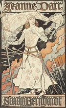 Jeanne d'Arc-Sarah Bernhardt, between 1889 and 1894. Creator: Eugene Samuel Grasset.