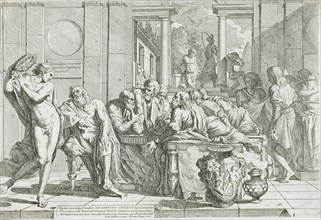 The Symposium of Plato, 1648. Creator: Pietro Testa.