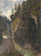 Rocky gorge, undated. Creator: Ludwig Halauska.