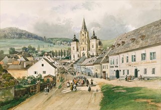 Mariazell, around 1840. Creator: Thomas Ender.