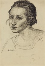 Portrait of a lady, 1923. Creator: Anny Dollschein.