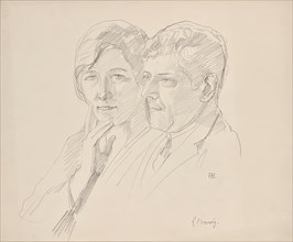 Grete Wagner-Barwig and Dr. Joseph Wagner, around 1927/1930. Creator: Franz Barwig the Elder.