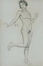 Nude study, 1925. Creator: Josef Wawra.