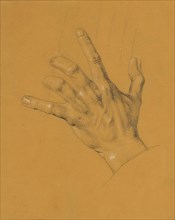 Hand study for "Ossian and Malvina", before 1821. Creator: Johann Peter Krafft.