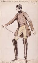 Are there any trousers here that fit me? Carl Gustaf Ridderstolpe. (c1840s). Creator: Fritz von Dardel.
