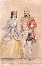 Costume ball at the royal palace d. 4 March 1851.  Creator: Fritz von Dardel.