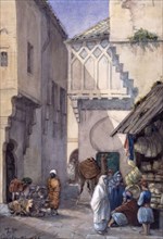 Street scene from Constantinople, 1886.  Creator: Fritz von Dardel.