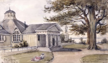 Skärva mansion, Blekinge, 10 July 1869. Creator: Fritz von Dardel.