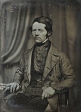 Self-portrait of the daguerreot typist and manufacturer Johan Wilhelm Bergström (1812-1881), c1850.  Creator: Mats Landin.