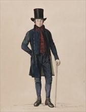Man in suit, 1850.  Creator: Per Sodermark.