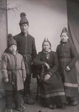 Samen Anders Mårtensson Ringdal with family, 1897. Creator: Unknown.