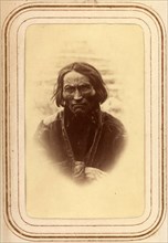 Portrait of Amund Nilsson Länta, 70 years old, Sirka's Sami village, 1868.  Creator: Lotten von Duben.