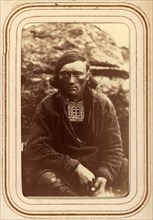 Portrait of Lars Anders Baggi, 25 years old, Jokkmokk, 1868.  Creator: Lotten von Duben.