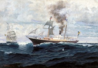 The steamship Gustaf II Adolf, 1899. Creator: Anund Emanuel.