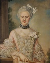 Female portrait, (c1780s). Creator: Lorens Lonberg.