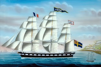 The ship Superior, (c1830s). Creator: Petrus Weyts.