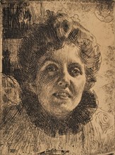 Aurore Oxenstierna-Klintberg, 1909. Creator: Anders Leonard Zorn.