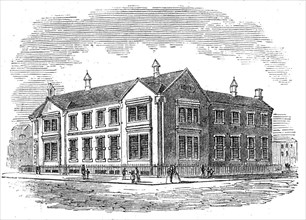 Industrial Schools and Working Men's Free Schoolroom Church at Kirkdale, Liverpool, 1862. Creator: Unknown.