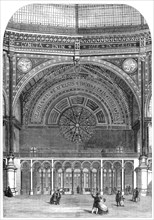 The International Exhibition Building: west portion of the Western Dome, 1862. Creator: Unknown.