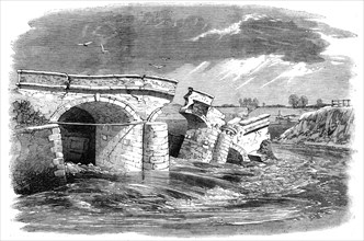 Fall of the middle level sluice on the west bank of the Ouse, about four miles from Lynn..., 1862. Creator: Unknown.