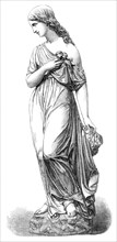 The International Exhibition: marble statue - "Purity" by Matthew Noble, 1862. Creator: Mason Jackson.
