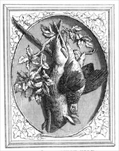 The International Exhibition: carving in wood, "The Hare and Pheasant", by T. H. Kendall, 1862. Creator: Unknown.