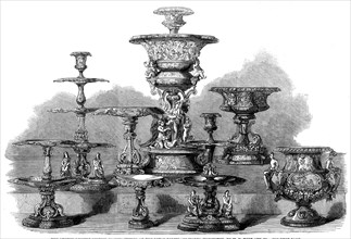 The International Exhibition: the Queen's Dessert Service, manufactured at the Royal..., 1862. Creator: Unknown.