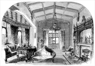 St. Clare, Isle of Wight, the temporary abode of their Royal Highnesses: the Drawing-Room, 1862. Creator: Unknown.