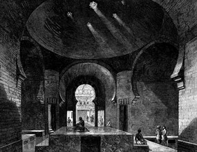 Turkish baths in Jermyn-street: the hararah, or hot-chamber, 1862. Creator: Unknown.