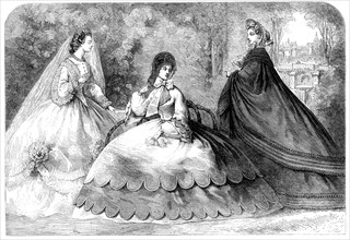 Paris fashions for August, 1862. Creator: Unknown.