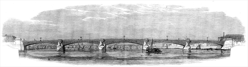 Intended new bridge over the Thames at Blackfriars, 1862. Creator: Unknown.