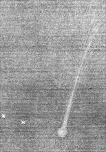 Rosa's comet on Aug. 19, as visible to the naked eye, 1862.  Creator: Unknown.