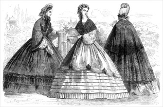 Paris fashions for September, 1862. Creator: Unknown.