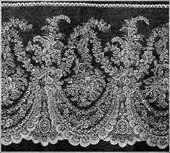 The International Exhibition: tunic lace flounce, by Messrs. Reckless and Hickling, 1862. Creator: Unknown.