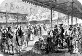 The Preston Guild Festival: costume ball in the Guild Assembly Room, 1862. Creator: Unknown.