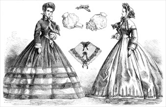 Paris fashions for October, 1862. Creator: Unknown.