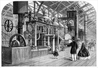 The International Exhibition: sugar-refining apparatus of Messrs. Caile and Co. of Paris, 1862. Creator: Unknown.