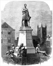 The Monument to George Stephenson at Newcastle-on-Tyne, 1862. Creator: Mason Jackson.